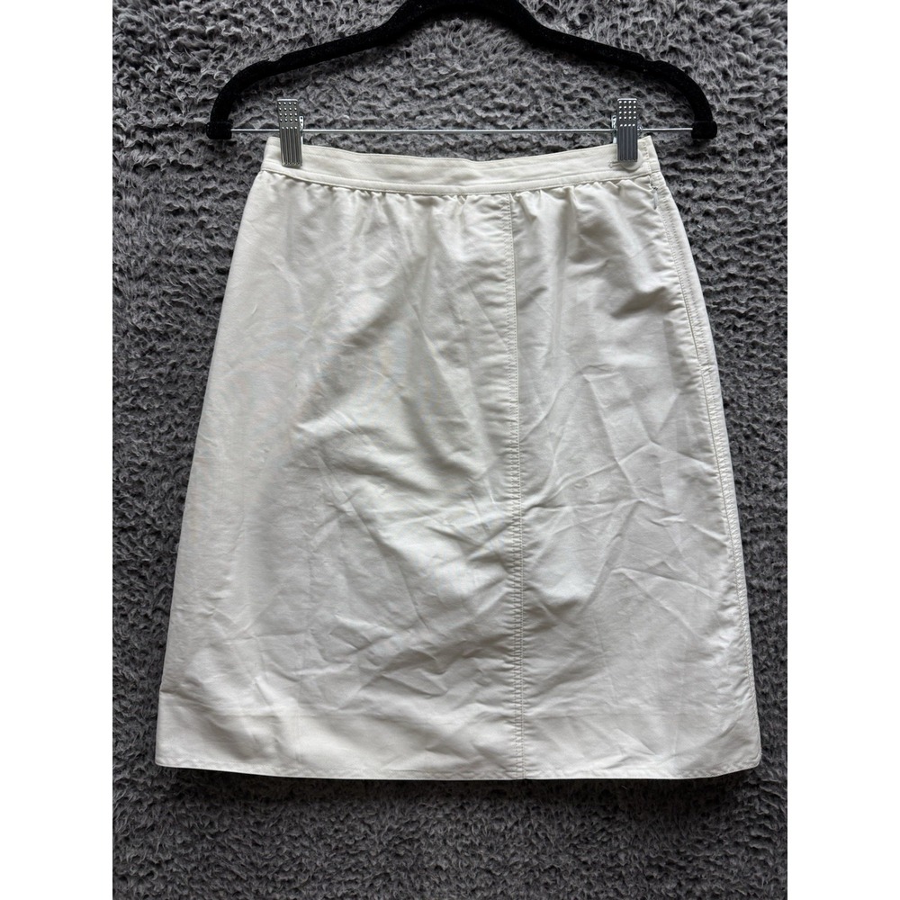 Courreges‎  Vintage White Cotton Skirt Size 38